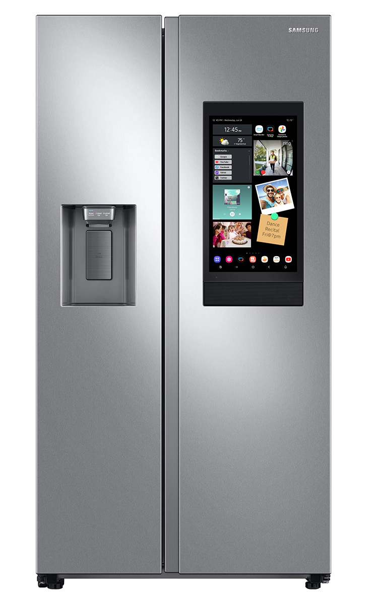 Side-by-Side Touchscreen Refrigerator